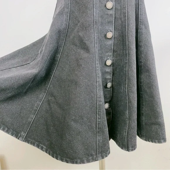 En Saison Cyprus Denim Mini Dress Washed Black - Picture 3 of 7